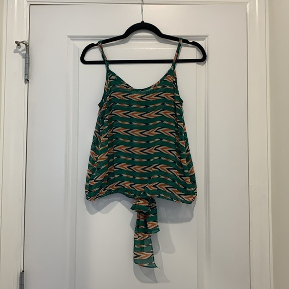 Ya Los Angeles Front Tie Sleeveless Top - Picture 2 of 3